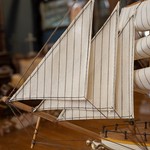 Модель трехмачтового судна 1930-х гг. 