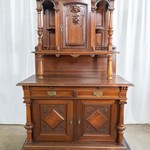Антикварный буфет с резной композицией 1860-х гг. 