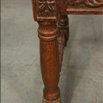 Антикварный резной стул с антропоморфным маскароном 1850-х гг. 