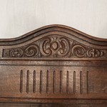 Антикварное настенное зеркало в дубовой раме 1900-х гг. 