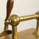 Антикварное латунное ведро для золы (зольник) с совочком 1900-х гг. 