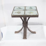 Винтажный столик с керамическими вставками 1940-х гг. 