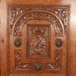 Антикварный французский дубовый шкаф 1860-х гг. 