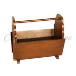 Антикварная дубовая газетница 1960-х гг.