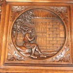 Антикварный бретонский буфет из каштана 1850-х гг. 