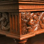 Антикварный французский дубовый шкаф 1860-х гг. 