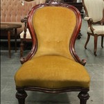 Антикварное кресло-туфелька 1850-х гг. 