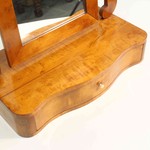 Антикварное настольное зеркало светлого ореха 1900-х гг. 