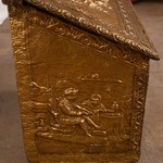 Антикварный сундук из латуни 1900-х гг. 