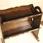 Антикварная дубовая газетница 1940-х гг. 