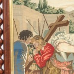 Антикварный каминный экран с витыми колоннами 1840-х гг.
