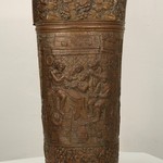 Антикварная подставка для зонтов из меди 1910-х гг. 