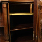 Антикварный одночастный буфет с резным навершием 1870-х гг. 