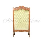 Антикварный каминный экран с резным навершием 1750-х гг. 