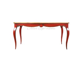 Обеденный стол в стиле Людовика XV с красным корпусом