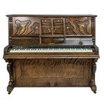Старинное английское фортепиано из ореха
