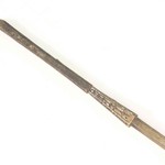 Комплект антикварных таганов и каминных аксессуаров из латуни 1870-х гг. 