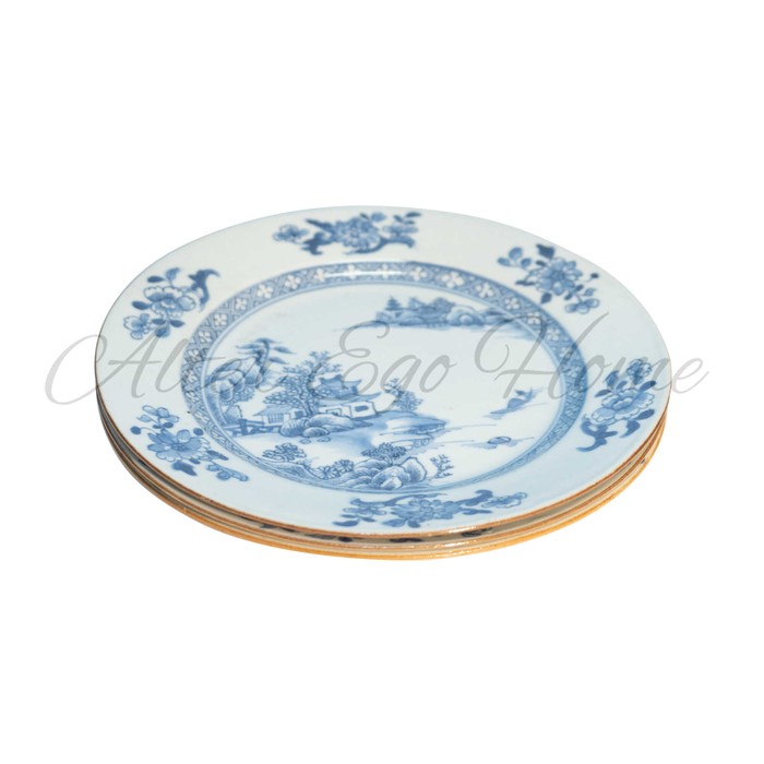 Фарфоровая тарелка с росписью 1780-х гг.