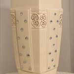 Антикварная тумба-подставка из керамики 1920-х гг. 