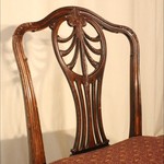 Комплект из 5-ти антикварных стульев с фигурными спинками 1900-х гг. 