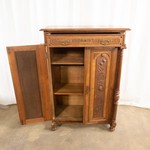 Антикварный полушкаф с растительным декором 1860-х гг.