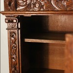 Антикварный французский дубовый шкаф 1860-х гг. 