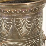 Антикварная подставка для зонтов из латуни 1880-х гг. 