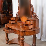 Антикварный туалетный стол с зеркалом-псише 1840-х гг. 