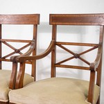 Пара антикварных стульев со сквозными спинками 1890-х гг.