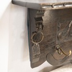 Антикварная настенная вешалка с зеркалом 1880-х гг. 