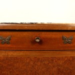 Антикварная прикроватная тумба с мраморной столешницей 1870-х гг. 