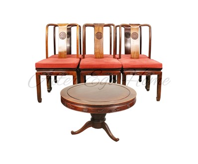 Комплект антикварной китайской мебели из тика 1950-х гг. 