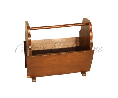 Антикварная дубовая газетница 1960-х гг.