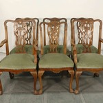 Комплект антикварной мебели для сидения в стиле Томаса Чиппендейла 1890-х гг. 