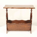 Винтажная газетница из дуба 1950-х гг. 