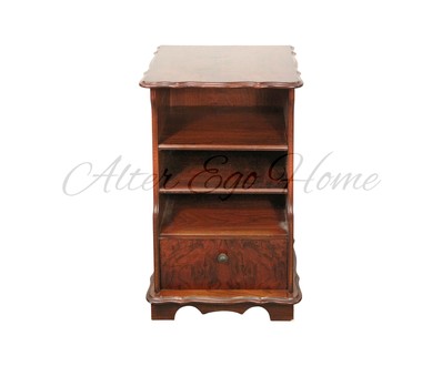 Антикварная тумбочка с фигурной линией столешницы 1950-х гг. 