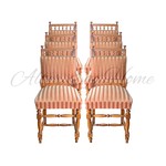 Комплект антикварных стульев с пышным сиденьем 1870-х гг.