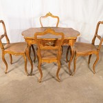 Комплект антикварной мебели для столовой в стиле неорококо