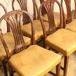 Комплект из 6-ти антикварных стульев со сквозной спинкой 1900-х гг. 