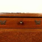 Антикварная прикроватная тумба с мраморной столешницей 1870-х гг. 