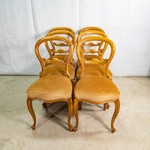 Комплект антикварных стульев в стиле неорококо с изящными спинками 1870-х гг.