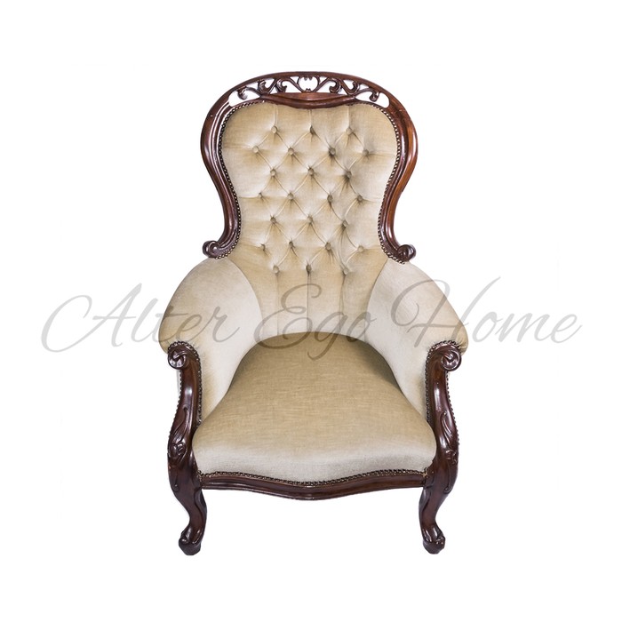 Старинное английское кресло из махагони