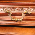 Антикварный ореховый резной буфет 1860-х гг. 