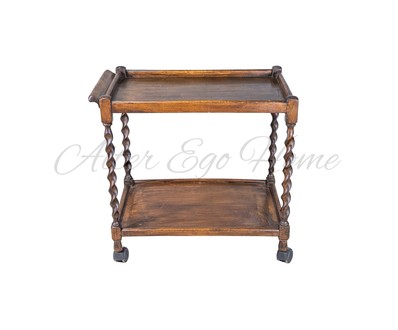 Антикварный дубовый столик для сервировки 1920-х гг.