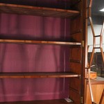 Антикварный книжный шкаф с разомкнутым фронтоном 1870-х гг. 