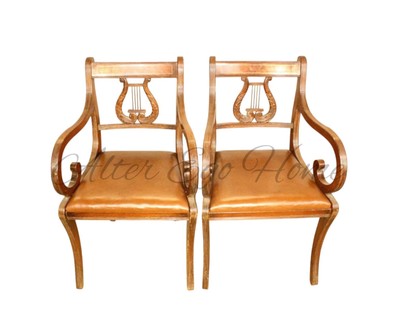 Комплект антикварных кресел в стиле неоклассицизм 1950-х гг. 