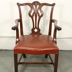 Антикварное кресло в стиле Чиппендейл 1890-х гг. 