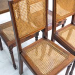 Антикварный комплект дубовых стульев