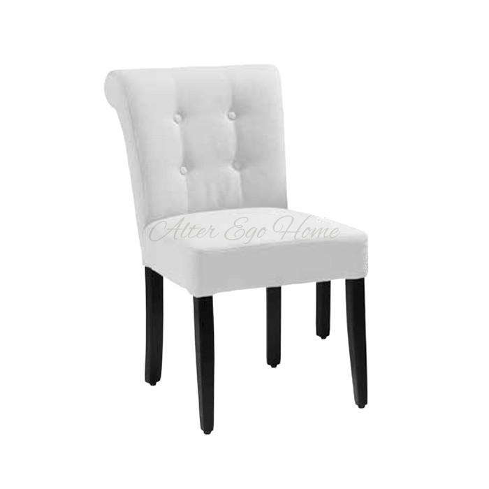 Черно-белый стул с буковым каркасом