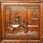 Антикварный бретонский буфет из каштана 1850-х гг. 